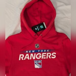 NWT Fanatics NHL New York Rangers Red Hoodie Sweatshirt Men's Size Small